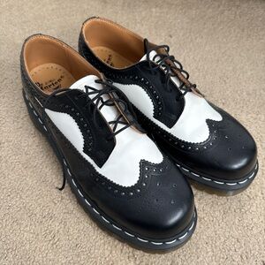 Dr. Martens Two-Tone Black and White Oxfords